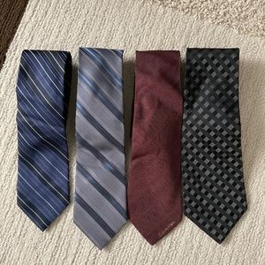 Calvin Klein Men’s Ties bundle of 4